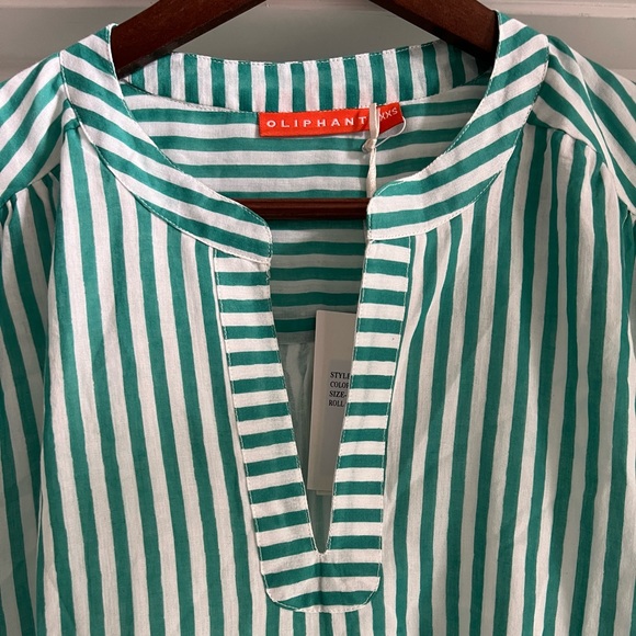 Oliphant Roll Sleeve Striped Dress - Picture 4 of 11